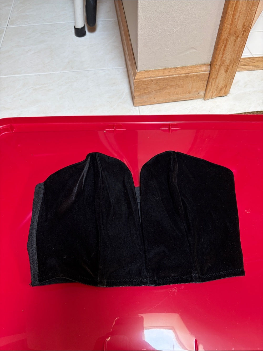 Victoria's Secret Black Strapless Bustier Bra